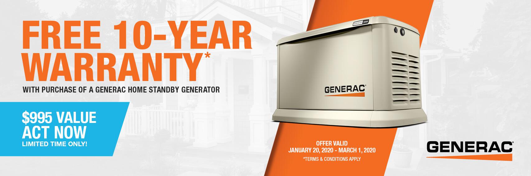 Homestandby Generator Deal | Warranty Offer | Generac Dealer | Boerne, TX